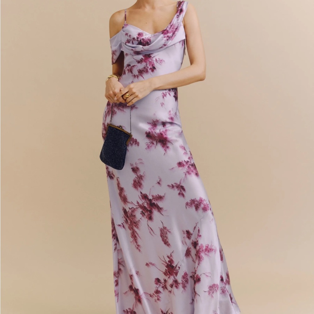 Reformation Ronda Silk Dress